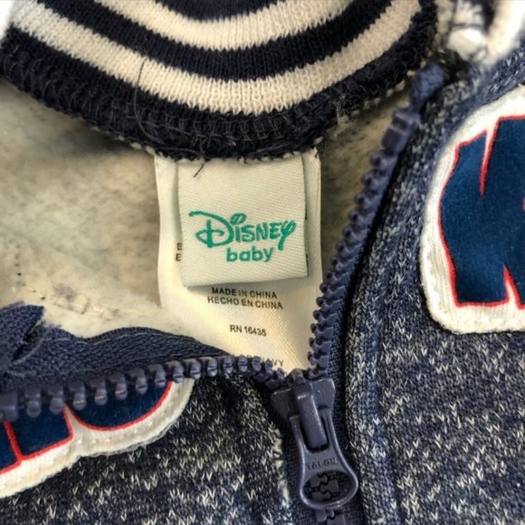Disney Baby Mickey Mouse Varsity Jacket Size 0-3 Months EUC - Picture 5 of 9